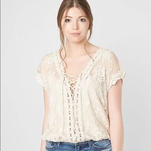 Gimmicks Lace Up Top